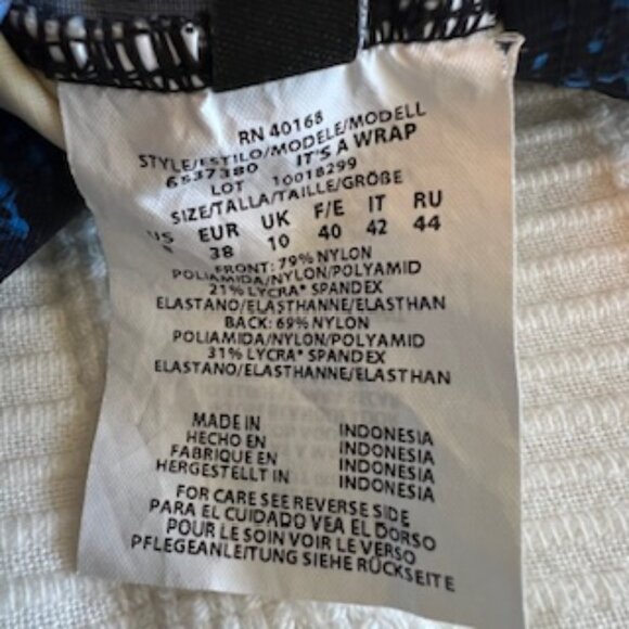 Miracle Suit Boa Blues Wrap like One Piece Swimsuit 8 - Picture 5 of 6